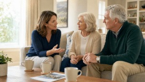 Conversation about senior living