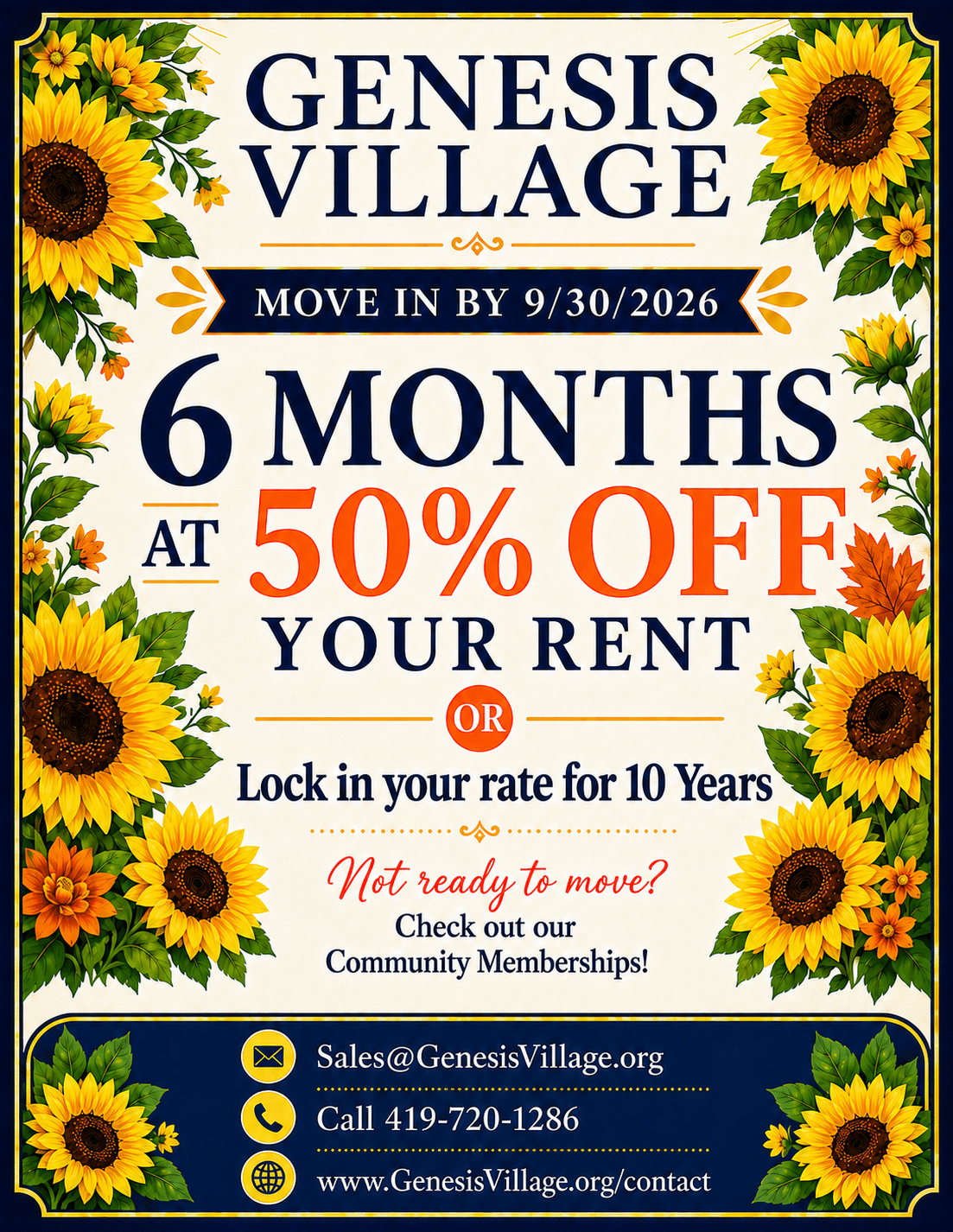 Genesis Village Senior Community Move-In Specials