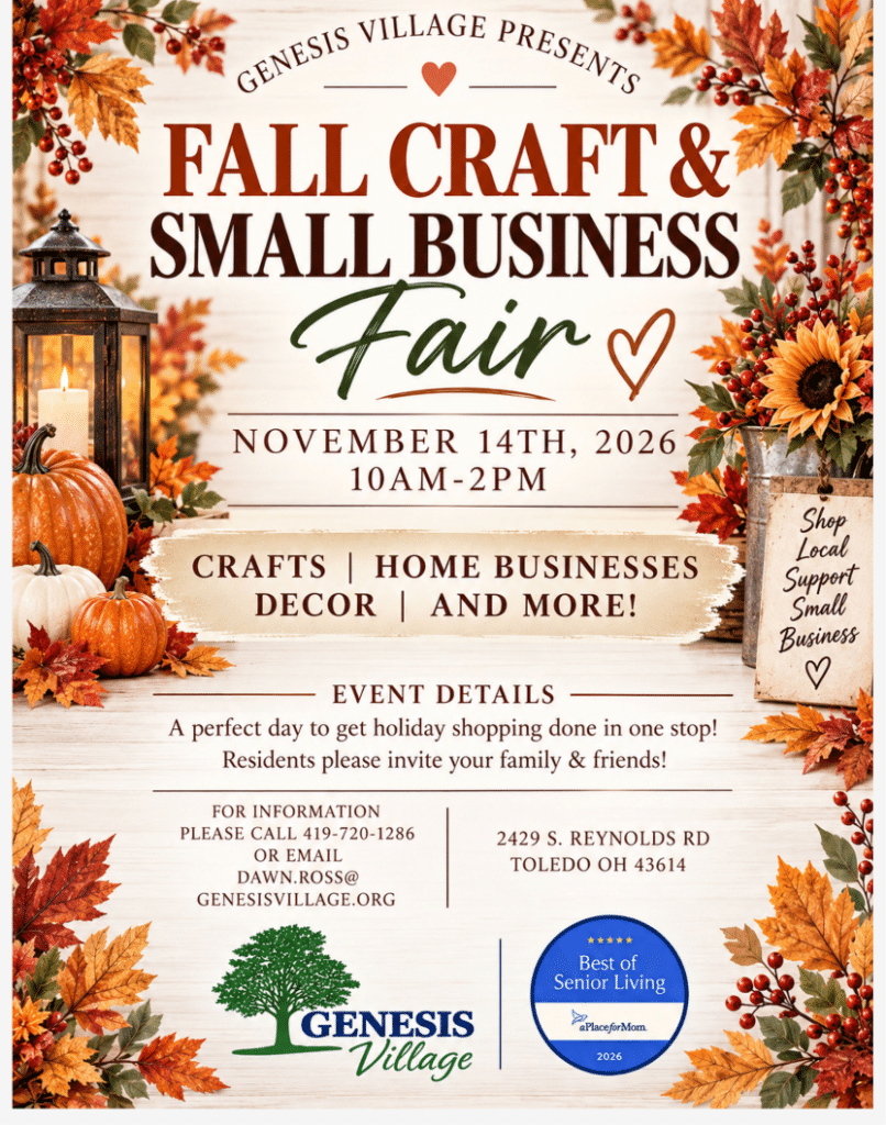 Genesis Village Fall Craft & Small Business Fair