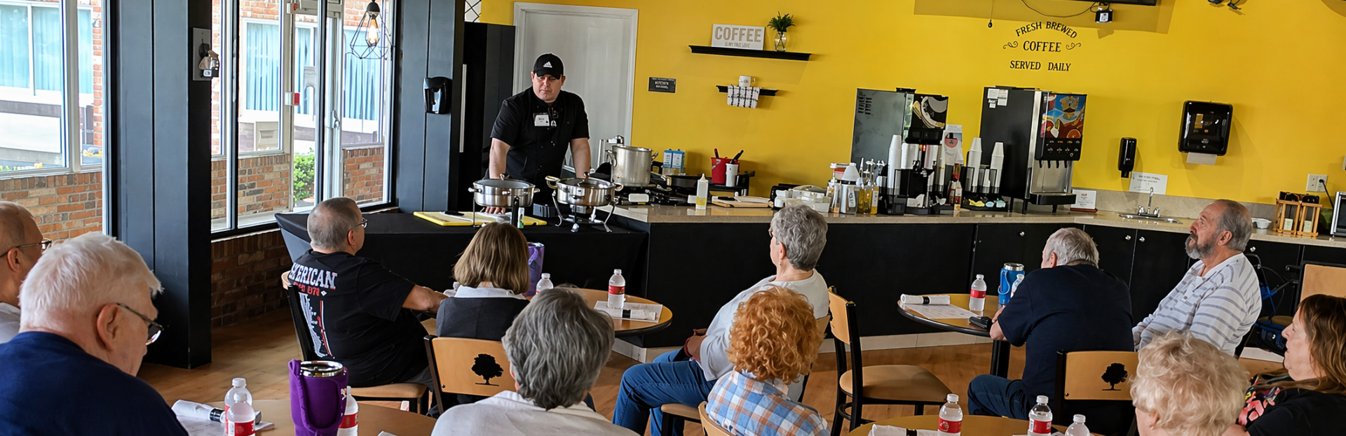 Cooking class at Genesis Village with residents